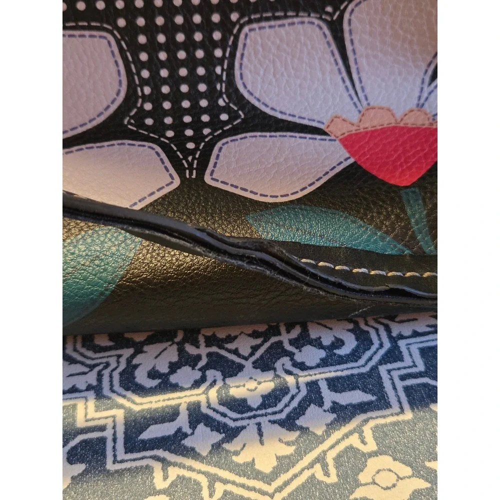 😎Relic Handbag Black Floral‎ Print Faux Leather Shoulder Bag